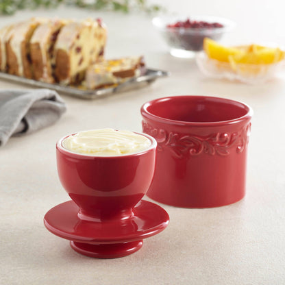 The Original Butter Bell® Crock - Antique Rouge