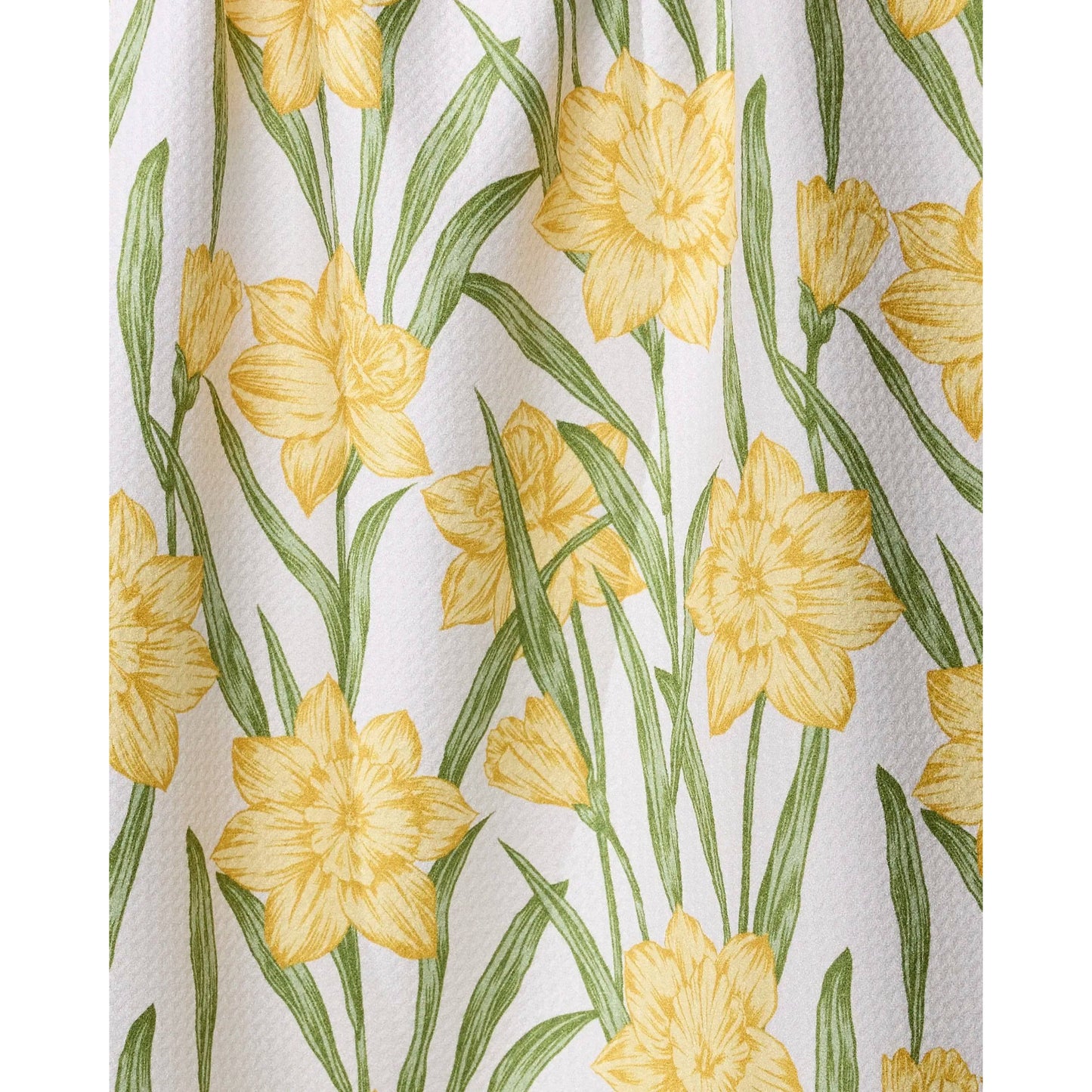 Daffodil Darling Geometry Tea Towel