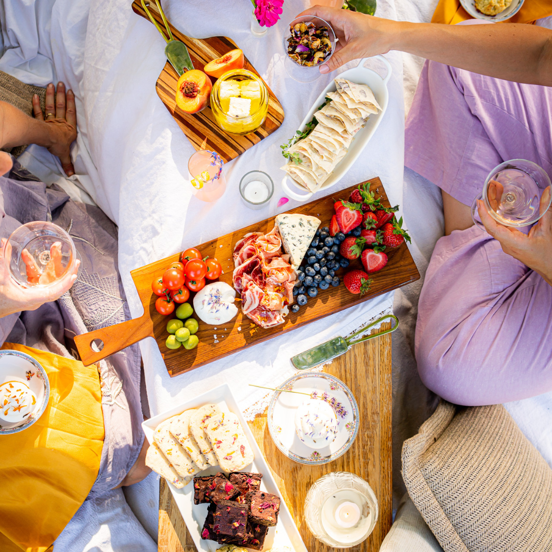 Artisanal Edible Flower Crackers