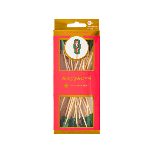Nutcracker Christmas Large Cocktail Picks/30pk