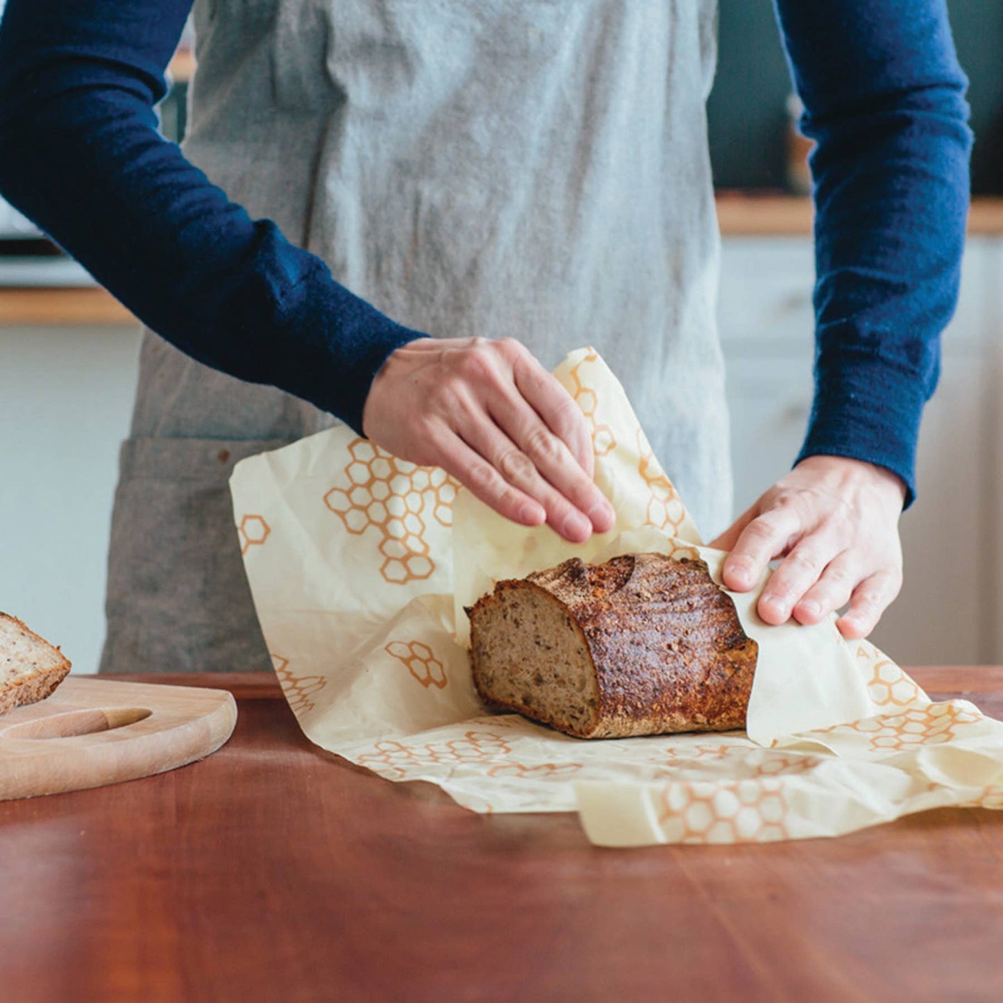 Bee's Wrap Bread Wrap - Honeycomb Pattern
