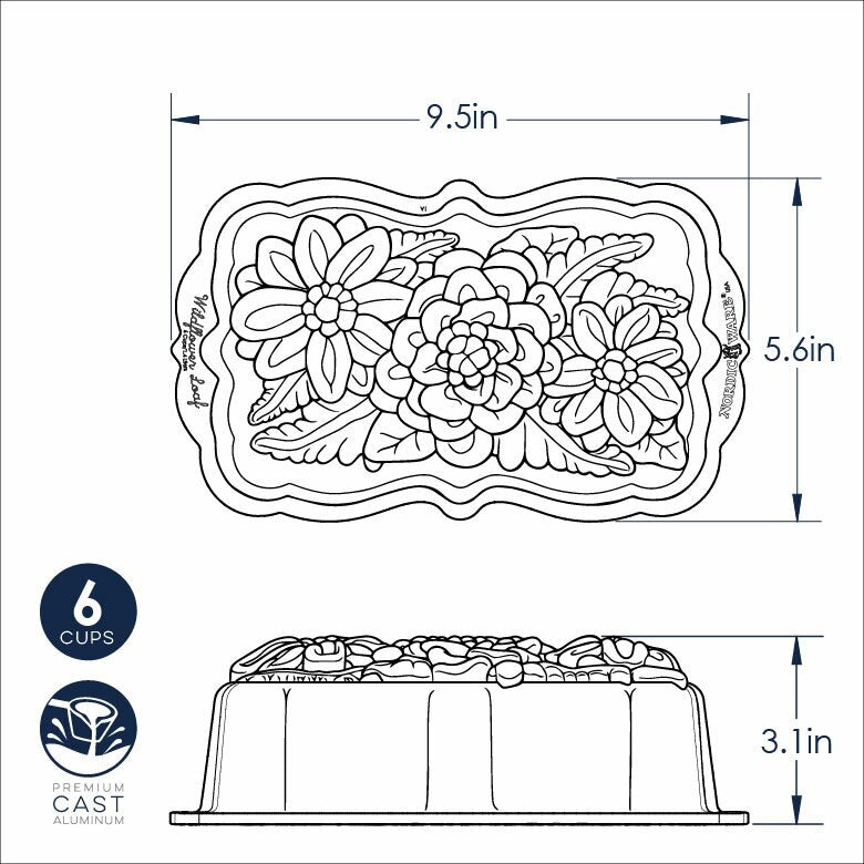 Nordic ware wildflower loaf pan best sale