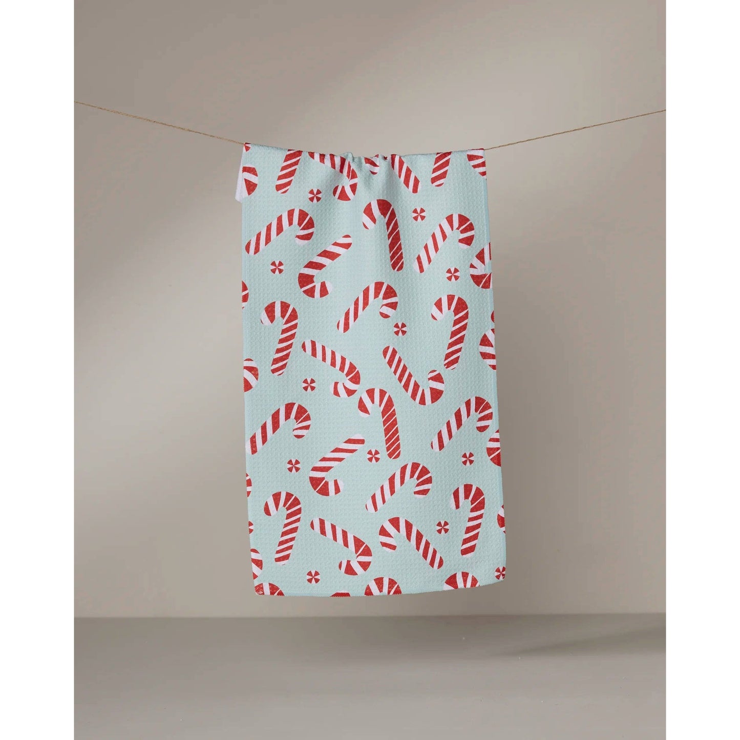 Peppermint Twist Geometry Bar Towel