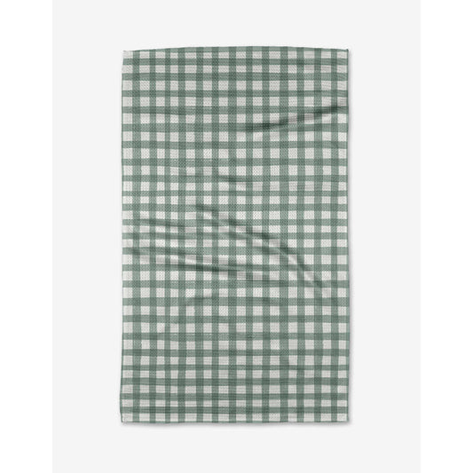 Picnic Gingham Geometry Tea Towel