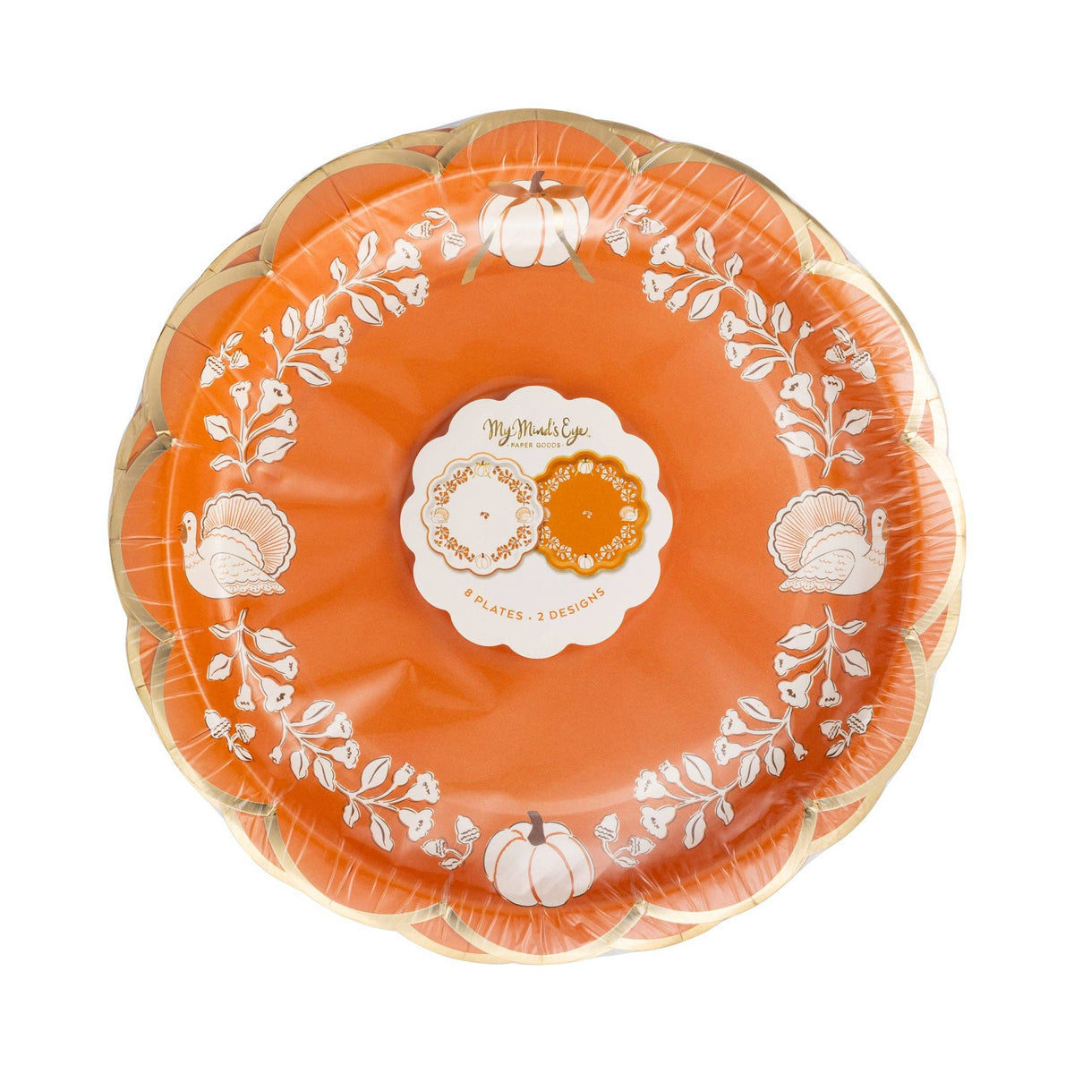 Harvest 9" Paper Plate Set (8ct)