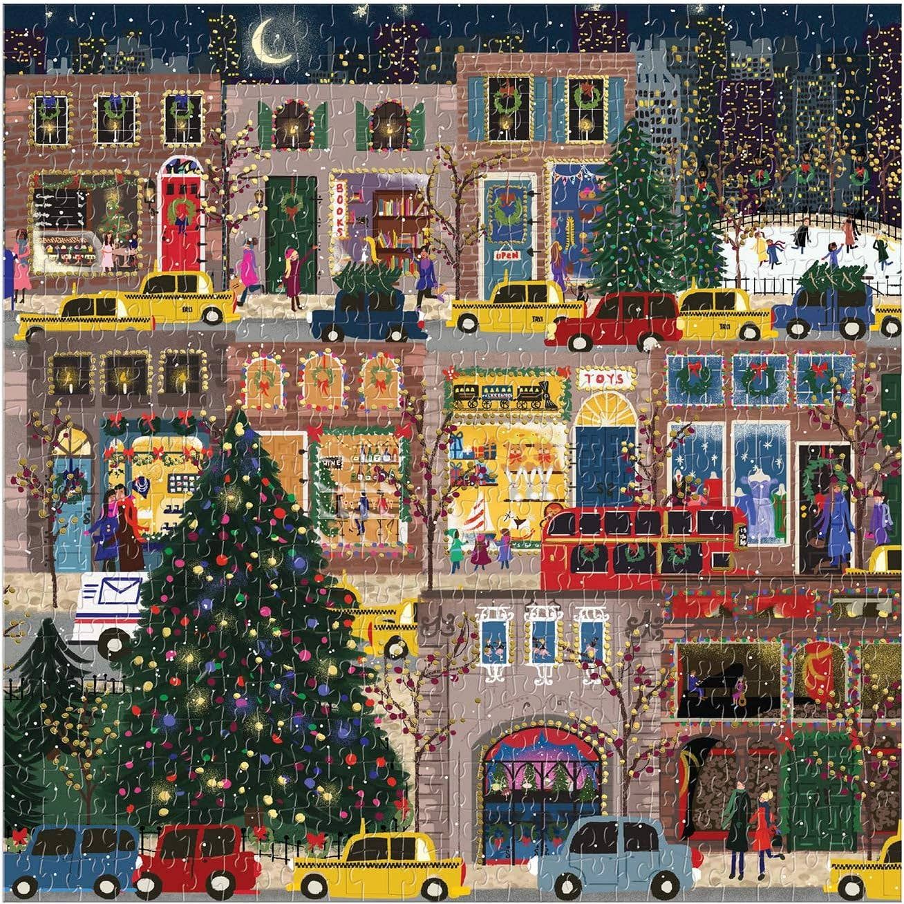 Winter Lights Foil Puzzle 500 Piece Puzzle