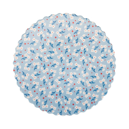 Floral Bamboo Patriotic Plate