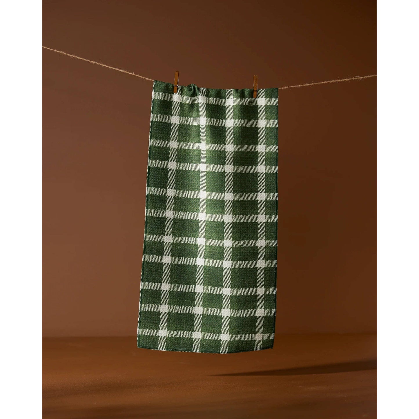 Wicklow Green Geometry Bar Towel