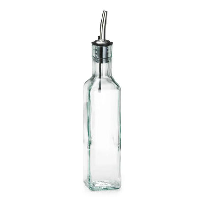 Clear Glass Oil Bottle w/ Pour Spout