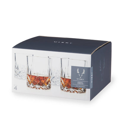 Admiral™ Vintage Style Crystal Tumblers Set of 4