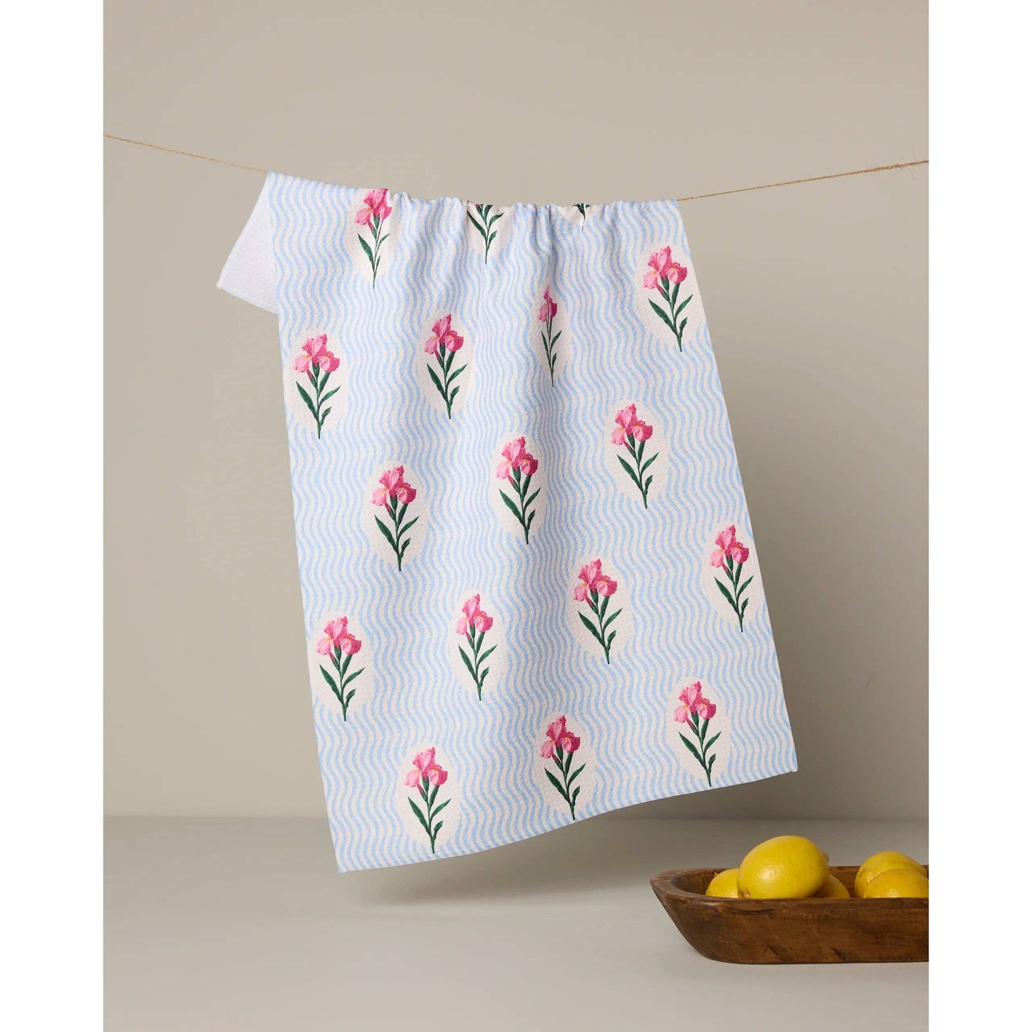 Spatial Bloom Geometry Tea Towel