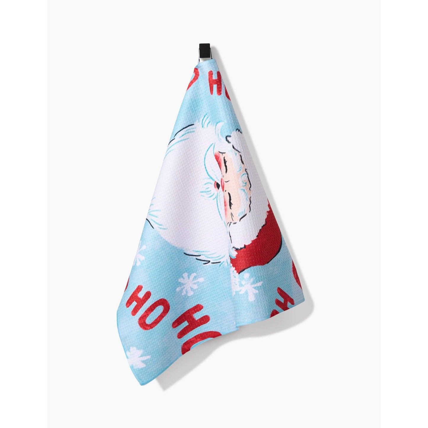 Merry Santa Claus Geometry Tea Towel