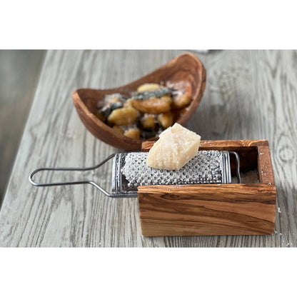 Italian Olivewood Box Cheese Grater