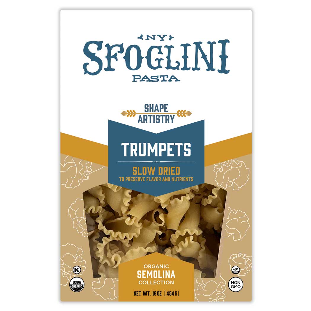Trumpets, Organic Durum Semolina Pasta
