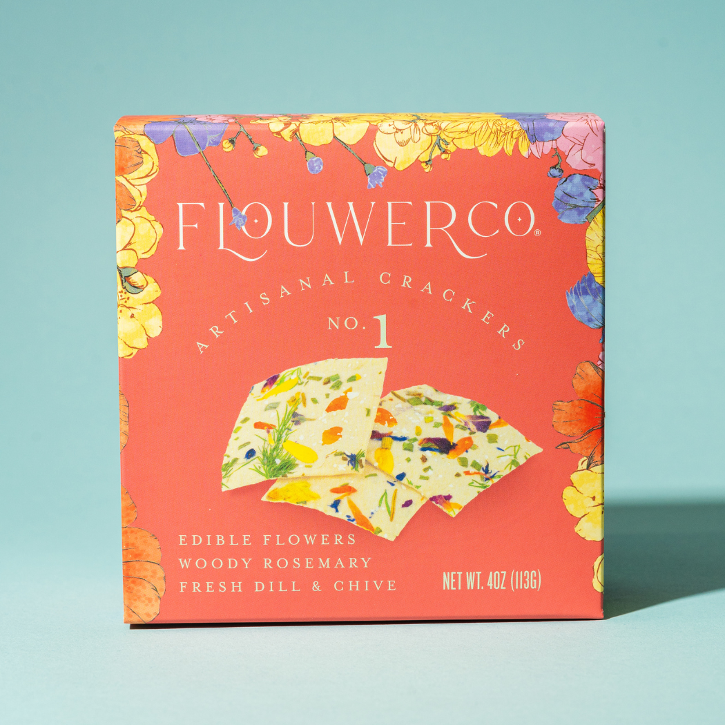 Artisanal Edible Flower Crackers