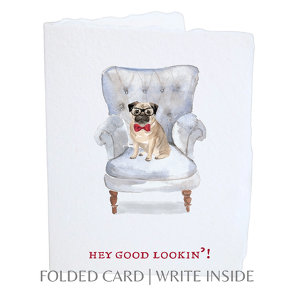 Pug Love Valentine's Day | Eco-Friendly Greeting Card