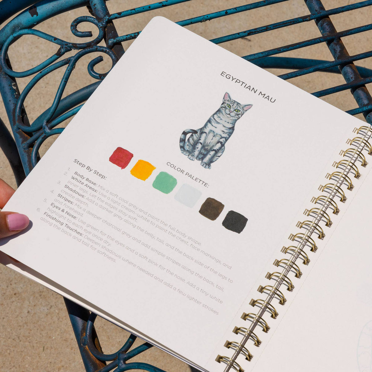 Feline Friends Cats Learn-To-Paint Gouache Paint Book