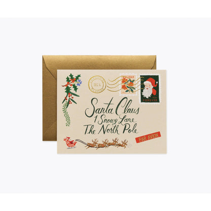 Santa Letter Greeting Card