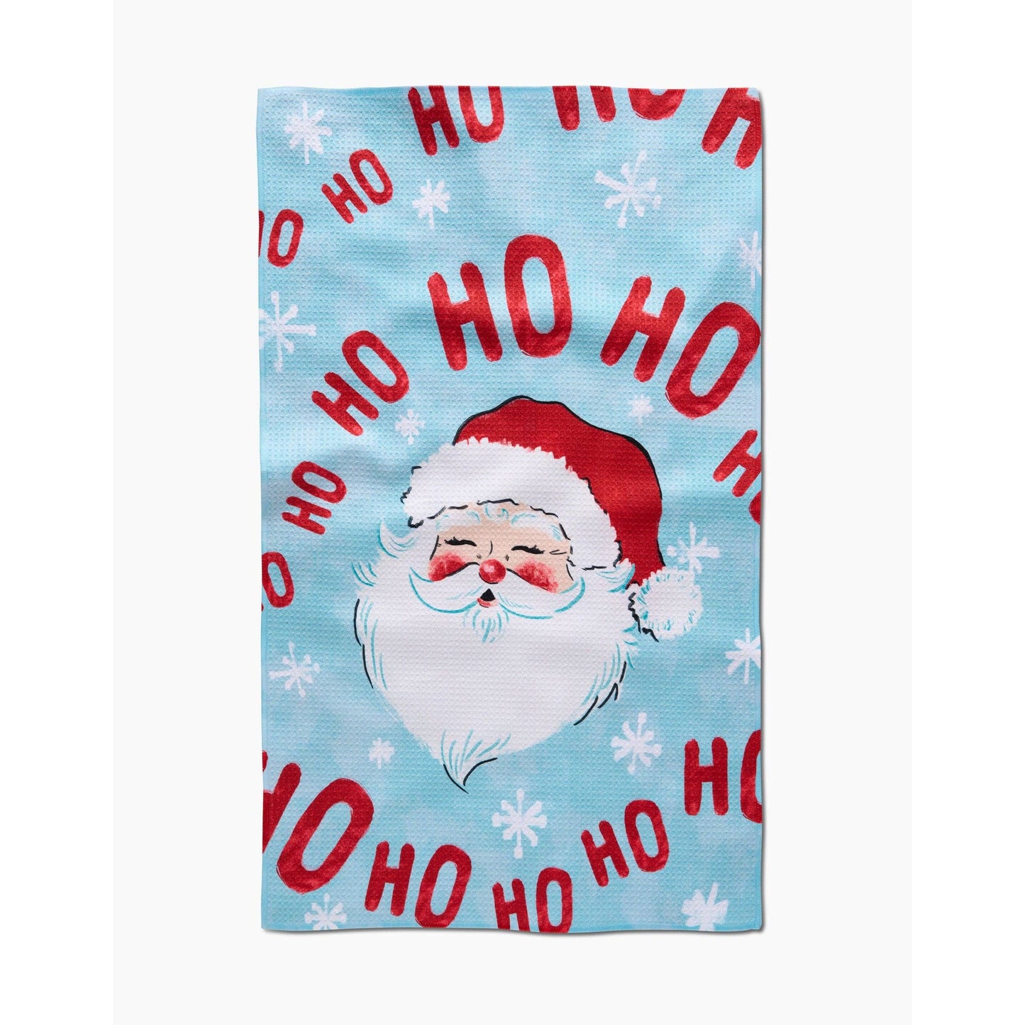 Merry Santa Claus Geometry Tea Towel