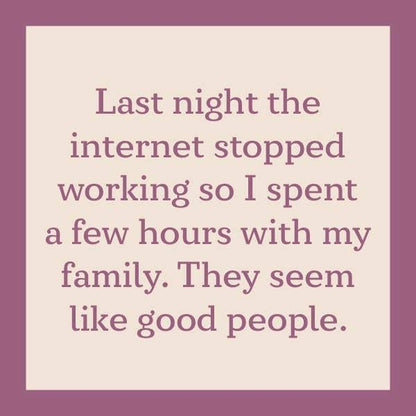Internet Stopped Coaster | Funny Party Gift | Home Bar Decor