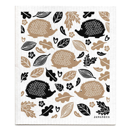 Swedish Dishcloth - Hedgehog - Black/Sand