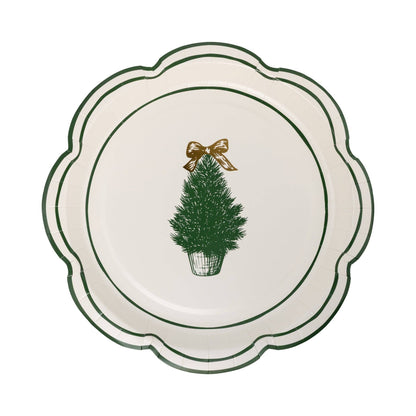 Christmas Lane Plates, Set of 9