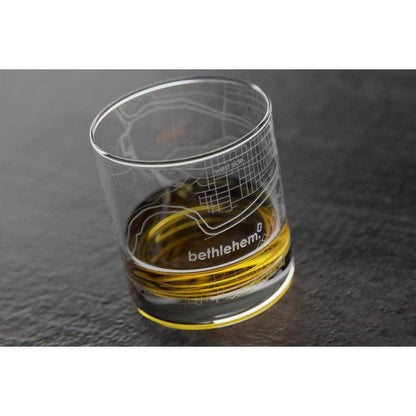 Tallahassee Florida State University College Town Etched Whiskey Rocks Glass - 11 oz