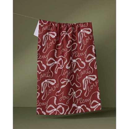 Cheerful Bows Tea Towel