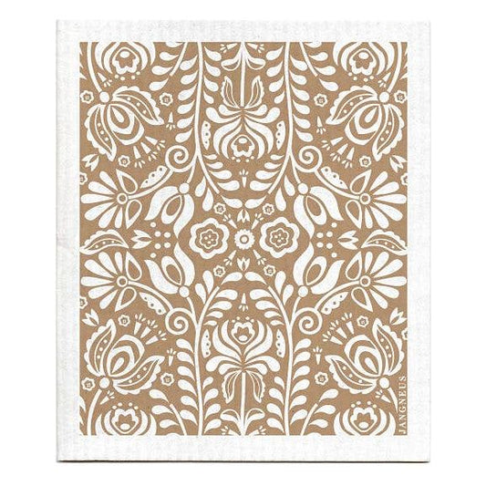 Swedish Dishcloth - Scandi Bloom - Sand