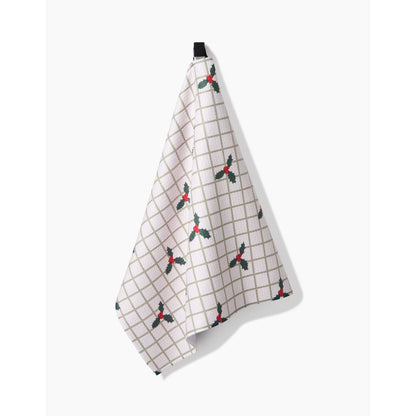 Merry And Plaid Geometry Tea Towel