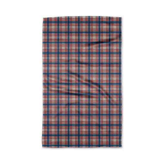Patriot Plaid Tea Towel