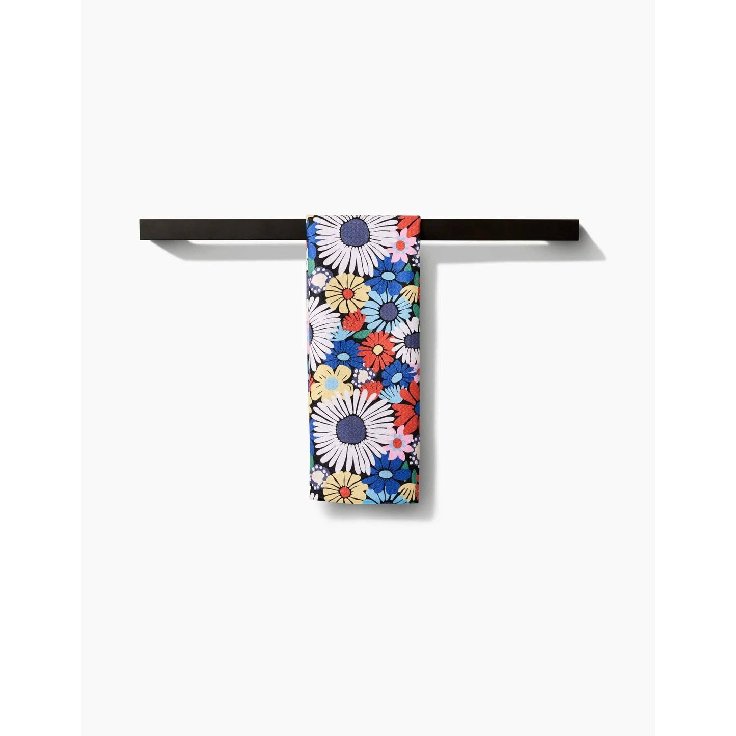 Wildflowers Bouquet Geometry Tea Towel