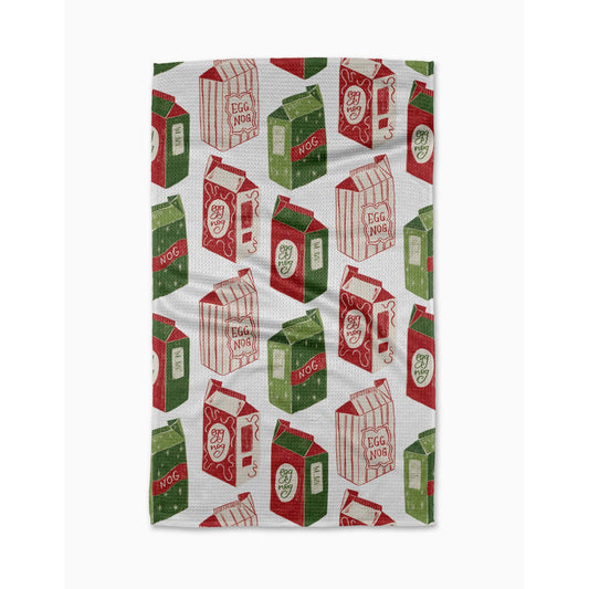 Christmas Eggnog Tea Towel