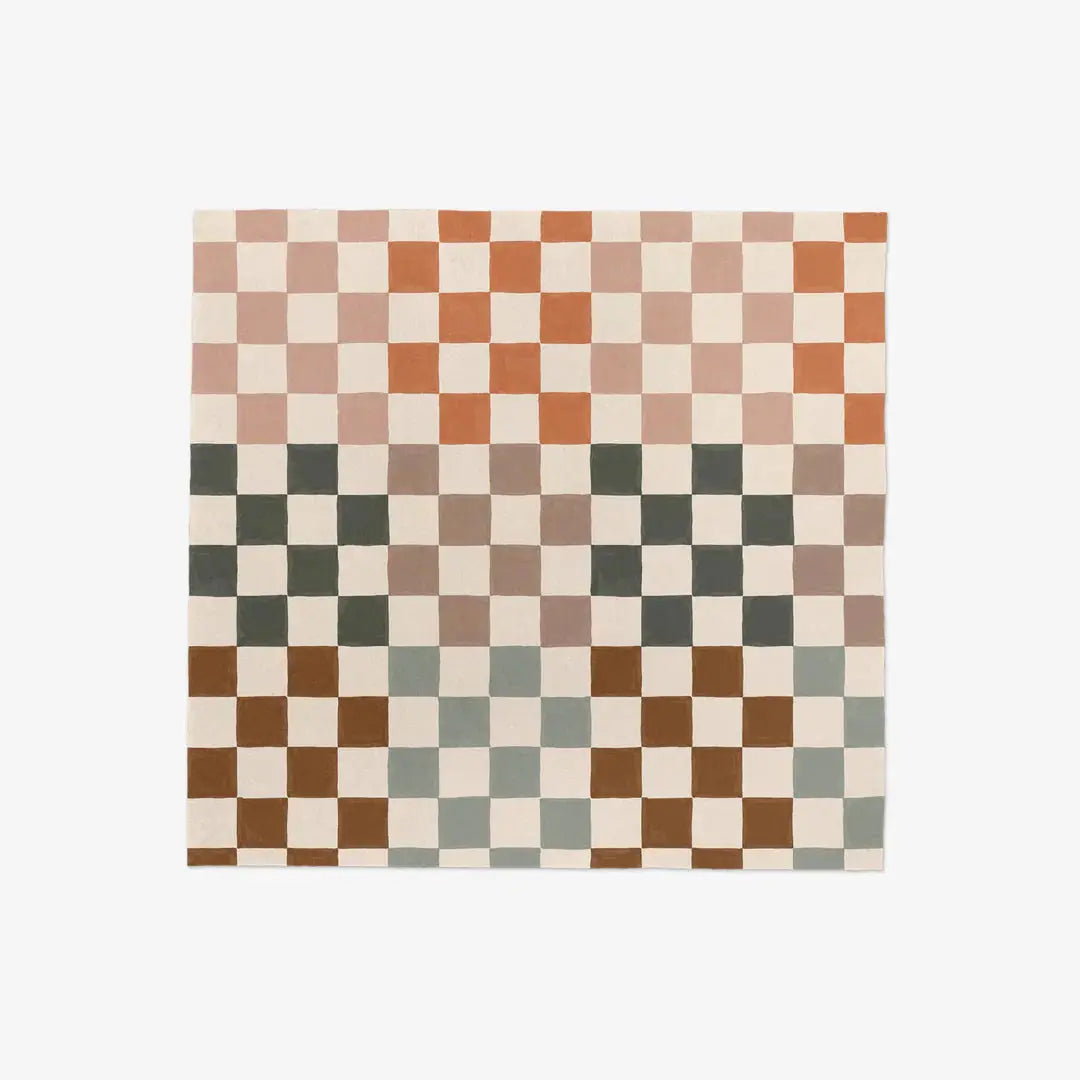Autumn Checkers Geometry Not Paper Towel Pack of 12 Geometry