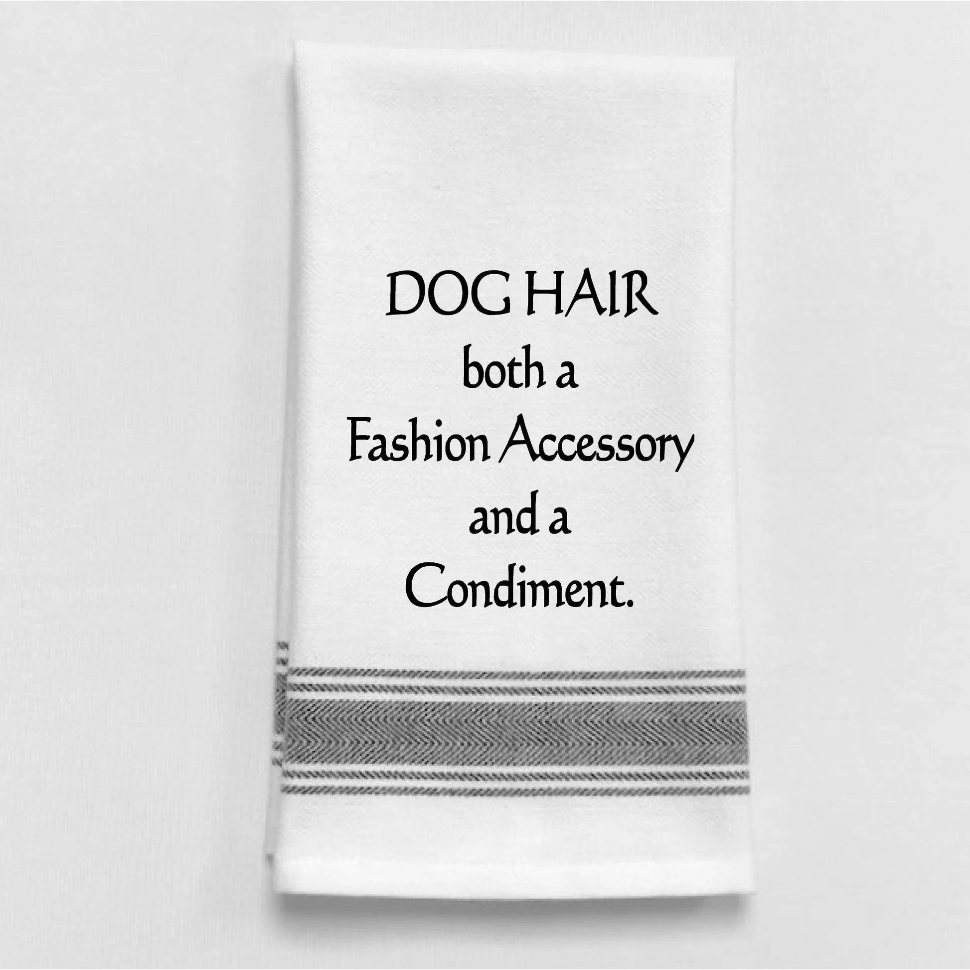 BB-D-43  Dog Hair: A fashion accessory and a condiment. Wild Hare Designs