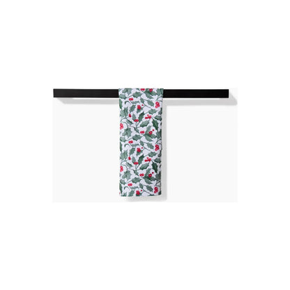 Christmas Mistletoe Geometry Bar Towel