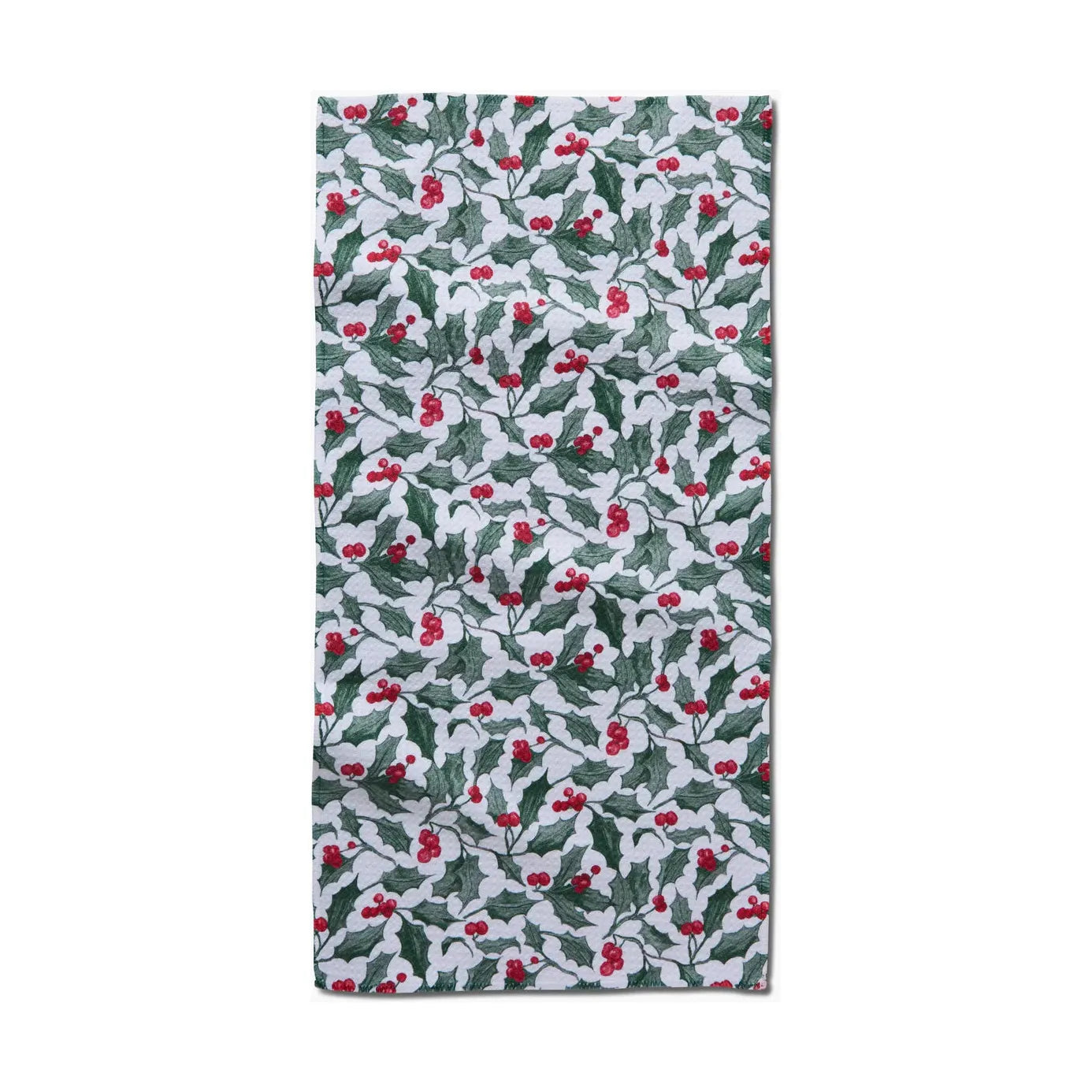 Christmas Mistletoe Geometry Bar Towel