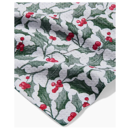 Christmas Mistletoe Geometry Bar Towel