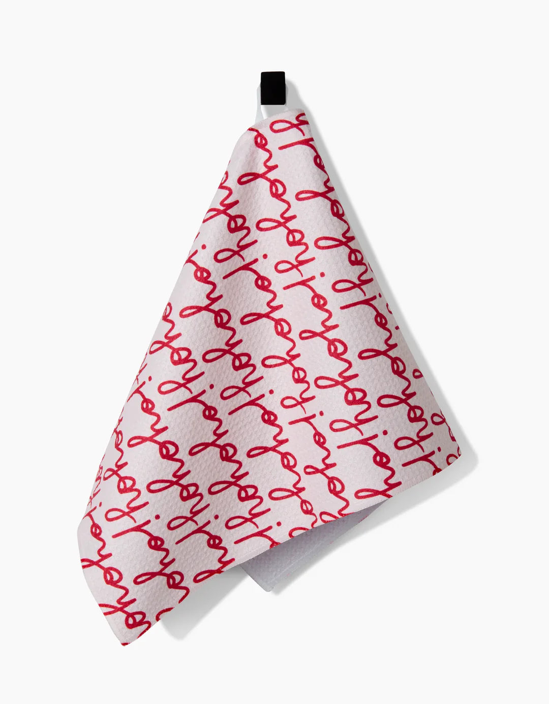 Ho Ho Holiday Red Geometry Bar Towel