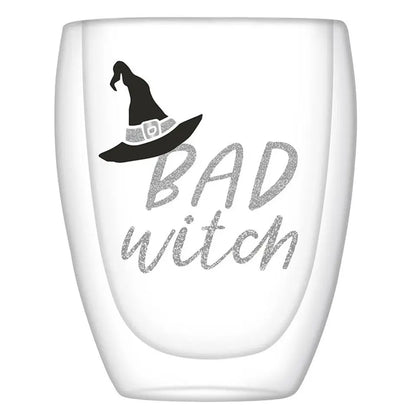 Good Witch/Bad Witch Double Wall Wine Glass Drinkware Browns Kitchen