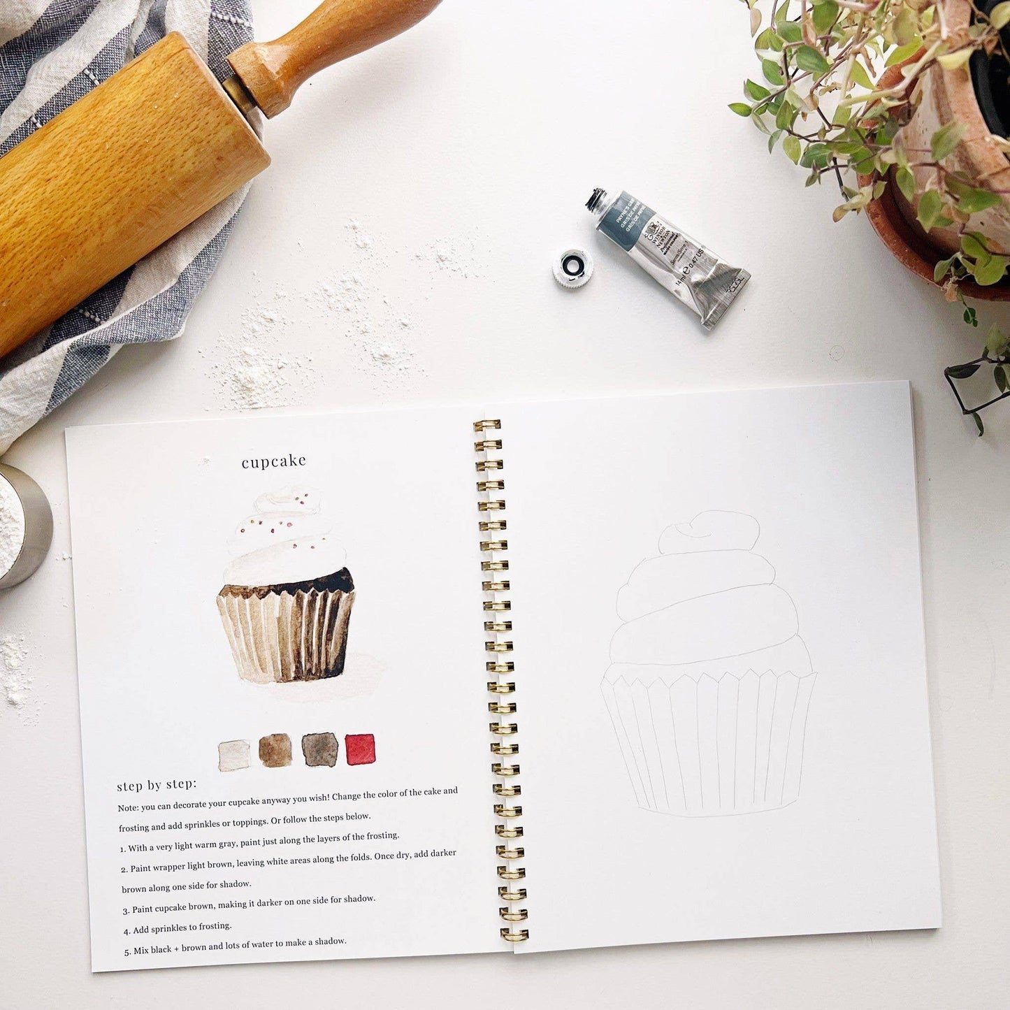 Baking Watercolor Workbook - Browns Kitchen