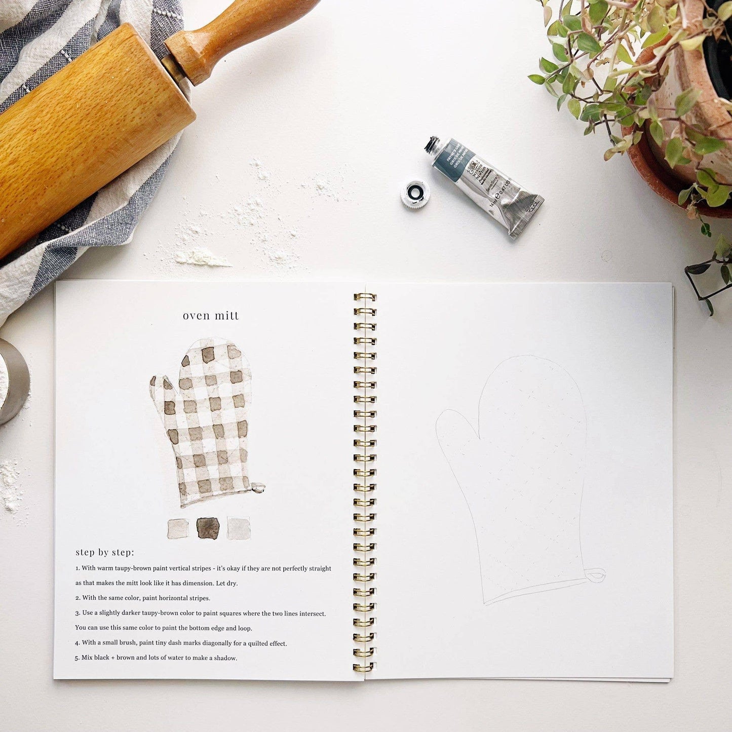 Baking Watercolor Workbook - Browns Kitchen