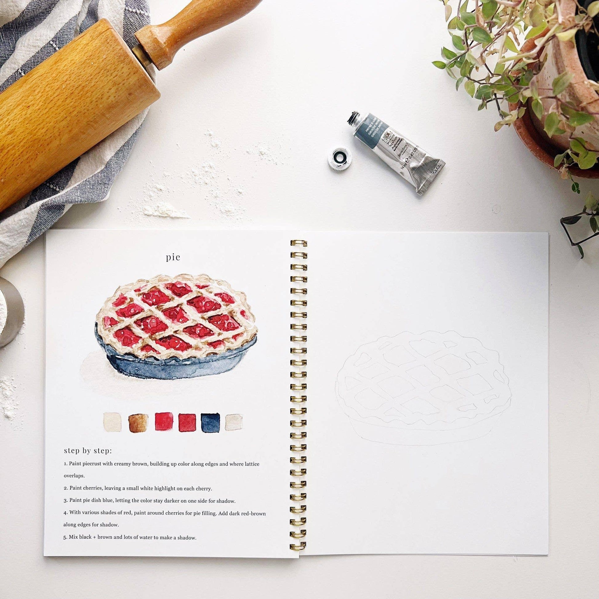 Baking Watercolor Workbook - Browns Kitchen