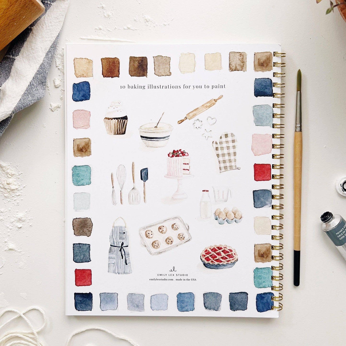 Baking Watercolor Workbook - Browns Kitchen