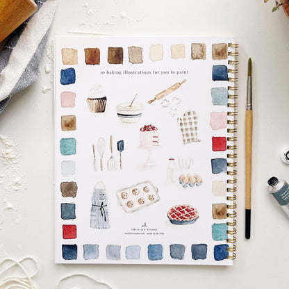 Baking Watercolor Workbook - Browns Kitchen