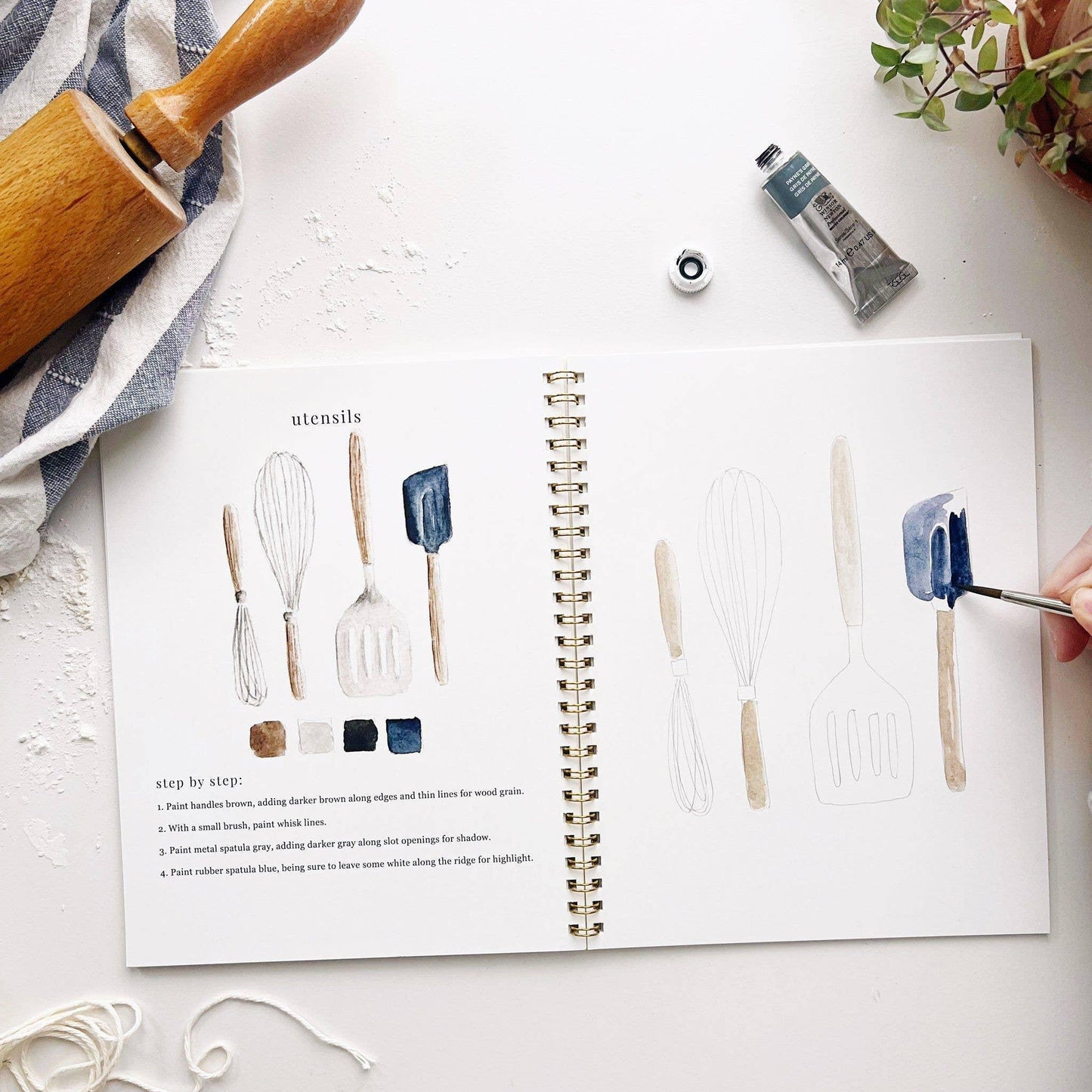 Baking Watercolor Workbook - Browns Kitchen