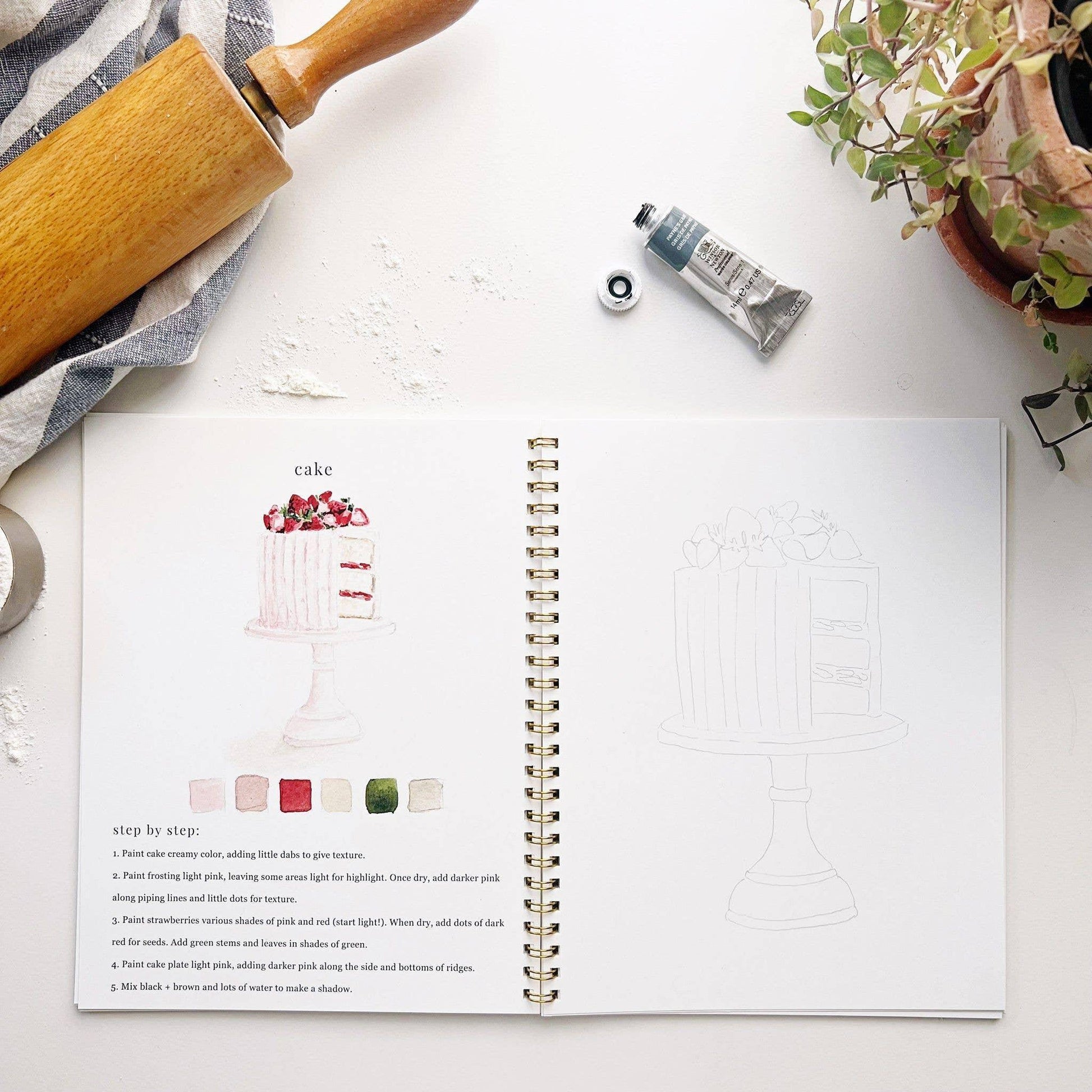 Baking Watercolor Workbook - Browns Kitchen