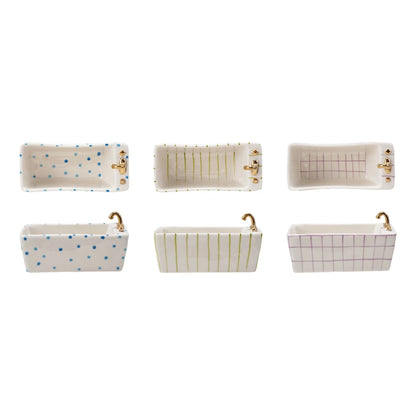 Decorative Stoneware Bathtub Soap Dish