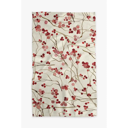 Berry Branches Geometry Bar Towel Geometry