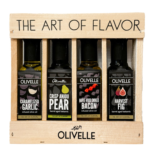 Olivelle Oil & Vinegar Sampler Gift Crate